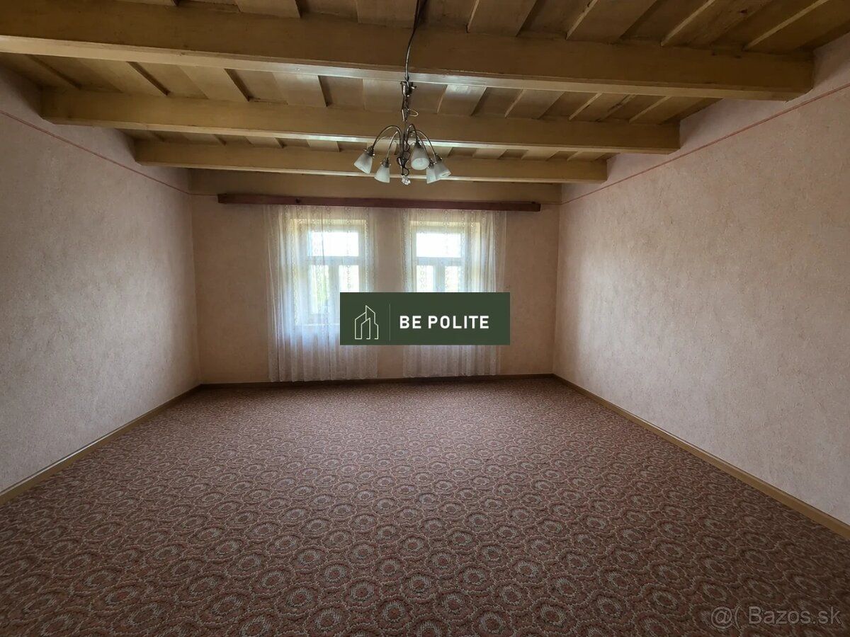 BE POLITE s.r.o. ponúka exkluzívne na predaj vidiecky 2/3-iz