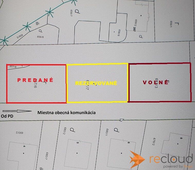 Pozemok o výmere 408m2 a ideálnej dispozícii 16x 25 metrov, 