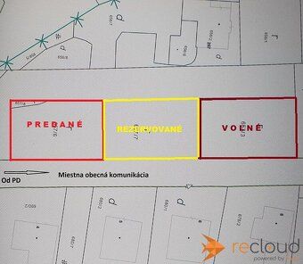 Pozemok o výmere 408m2 a ideálnej dispozícii 16x 25 metrov, 