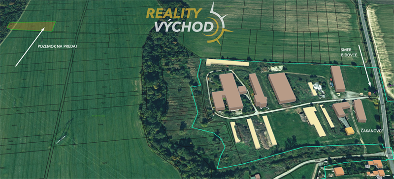 Na predaj pozemok - orná pôda o rozlohe 3.202 m² (105m x 30,