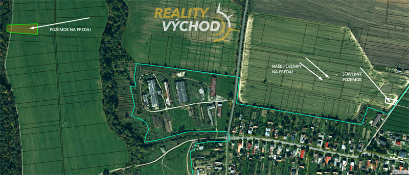 Na predaj pozemok - orná pôda o rozlohe 3.202 m² (105m x 30,