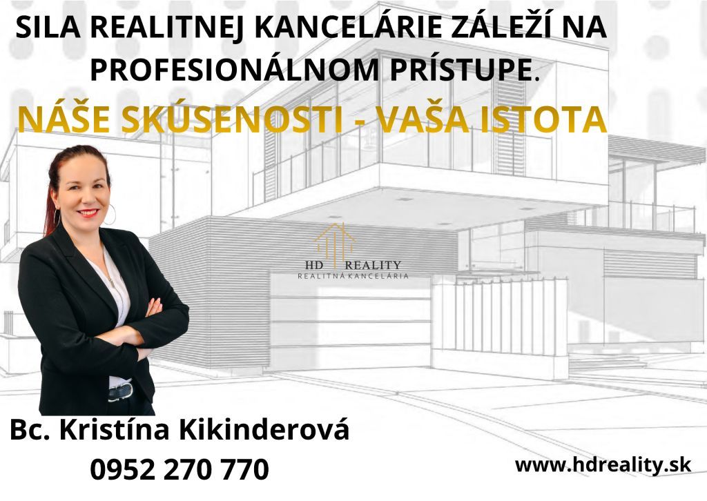 Realitná kancelária HD Reality ponúka na prenájom útulnú gar
