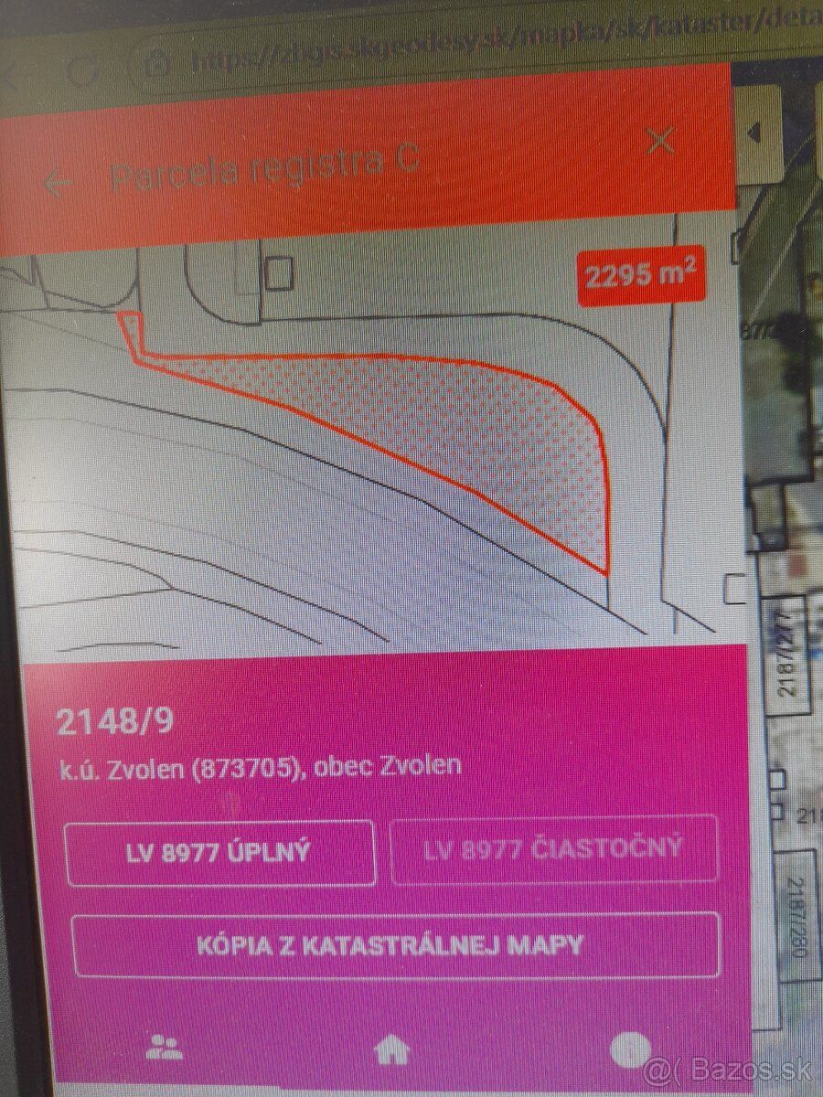 Predám STAVEBNÝ PRIEMYSELNÝ POZEMOK vo Zvolene s rozlohou 2 