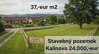 Ponúkame slnečný rovinatý stavebný pozemok v Kalinove, okr. 