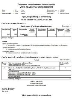 Prenajmem na 10 rokov 2470 m2 trvalého trávnatého porastu v 