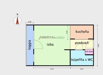 Abertal reality ponúka EXKLUZÍVNE NA PRENÁJOM byt v komplexe