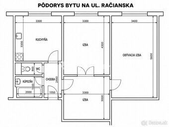 Ponúkame na predaj 3-izbový byt v Bratislave na Račianskej u
