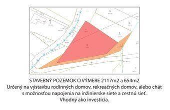 Ponúkam na predaj dva susediace stavebné pozemky v obci Král