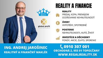 REGAL Reality ponúka výhradne na predaj stavebný pozemok na 
