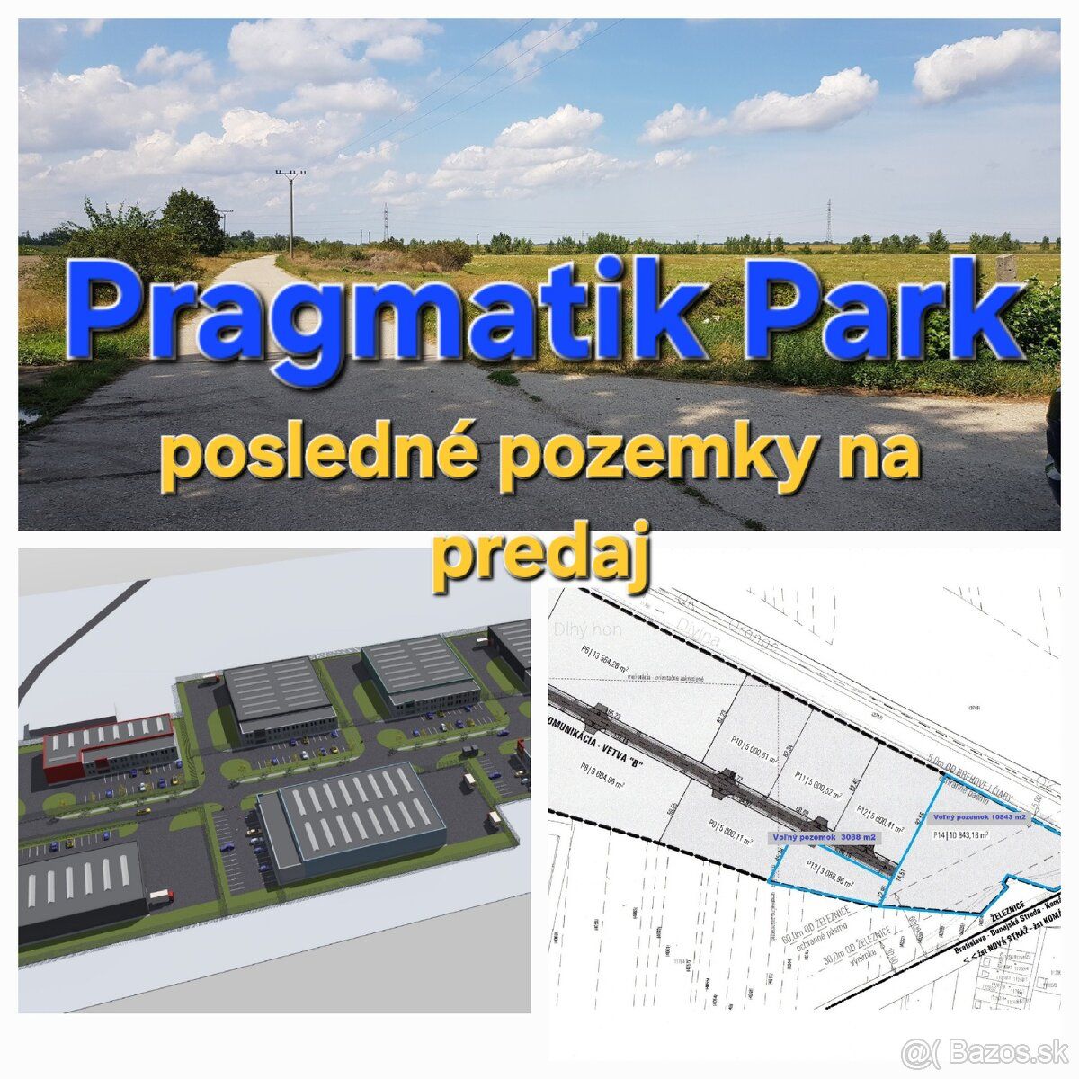 Rýchly predaj! Ostávajú už len 2 pozemky v priemyselnej zóne