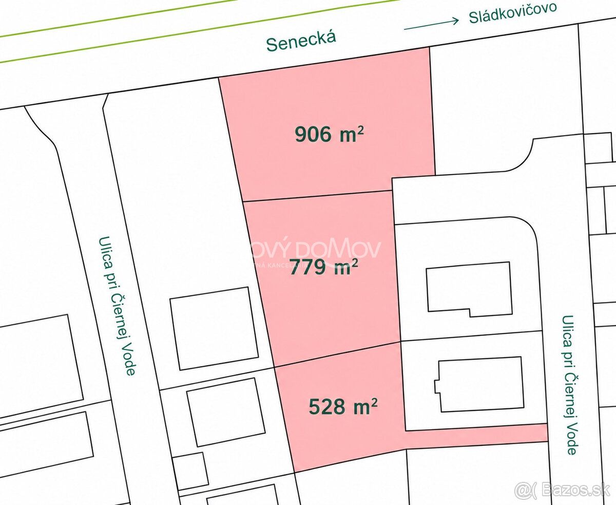 INVESTIČNÁ PRÍLEŽITOSŤ – 3 SUSEDIACE STAVEBNÉ POZEMKY
SENEC 
