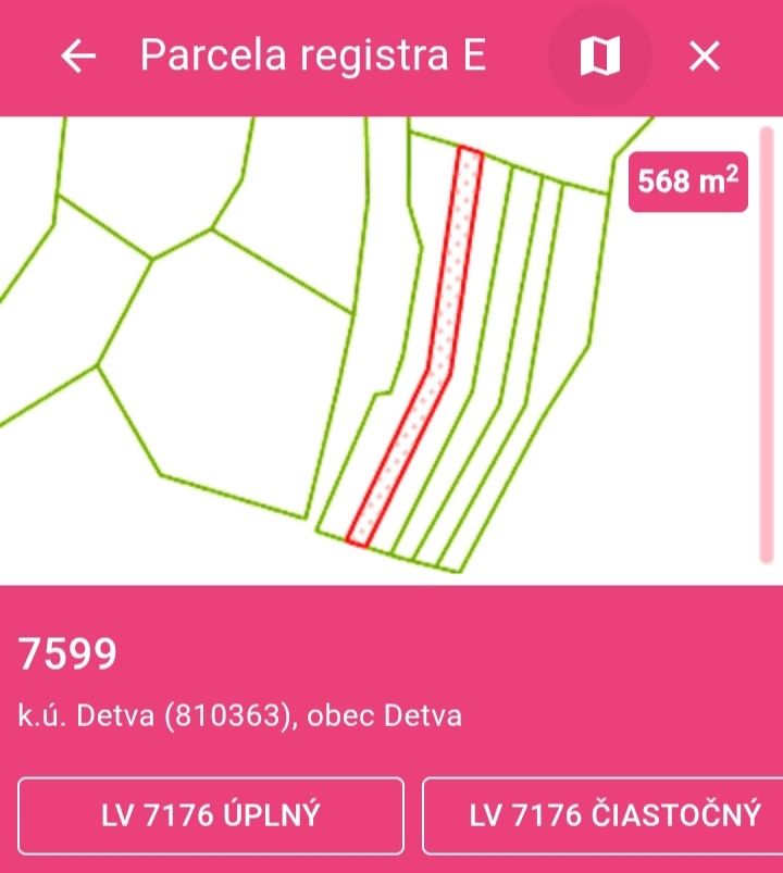 Predám dva pozemky (len obidva spolu) vedené ako orná pôda v