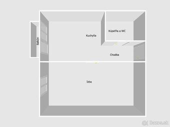 Reality Alpia Vám ponúkajú na prenájom 1-izbový byt s balkón