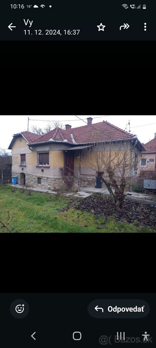 V malom mestečku Szendrő v Madarsku predáme podpivničený dom
