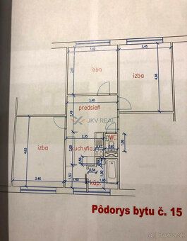 Ponúkam na predaj krásny a kompletne zrekonštruovaný 3-izbov