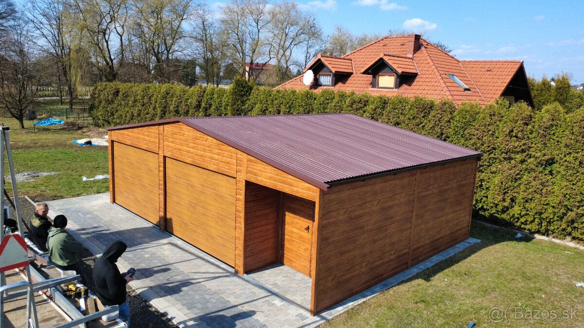 Predám garáž 8x6 Konštrukcia 60x40 Šírka: 8m Dĺžka: 6m Typ s