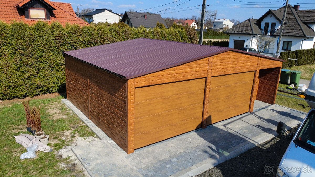 Predám garáž 8x6 Konštrukcia 60x40 Šírka: 8m Dĺžka: 6m Typ s