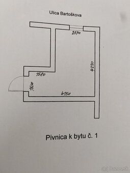 Predám 1,5 izbový tehlový byt o výmere 58m2, na Bartoškovej 