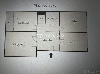 XEMAR ( alebo 0907 895 125) ponúka na predaj pekný 3-izbový 