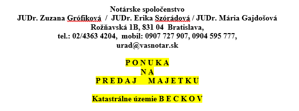 Notárske spoločenstvo JUDr. Zuzana Grófiková / JUDr. Erika S
