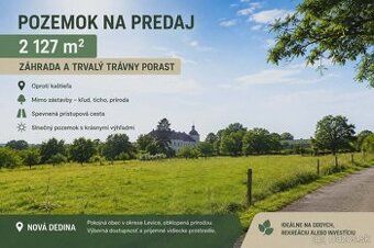 Ponúkame na predaj stavebný pozemok v Novej Dedine, kataster