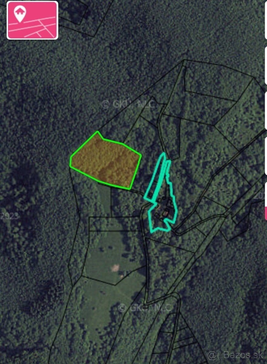Predám pozemok k.u. Horné Hamre 1,8ha trvalý trávny porast, 