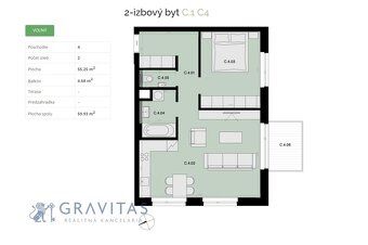 Gravitas ponúka exkluzívne na predaj úplne nový 2-izbový byt