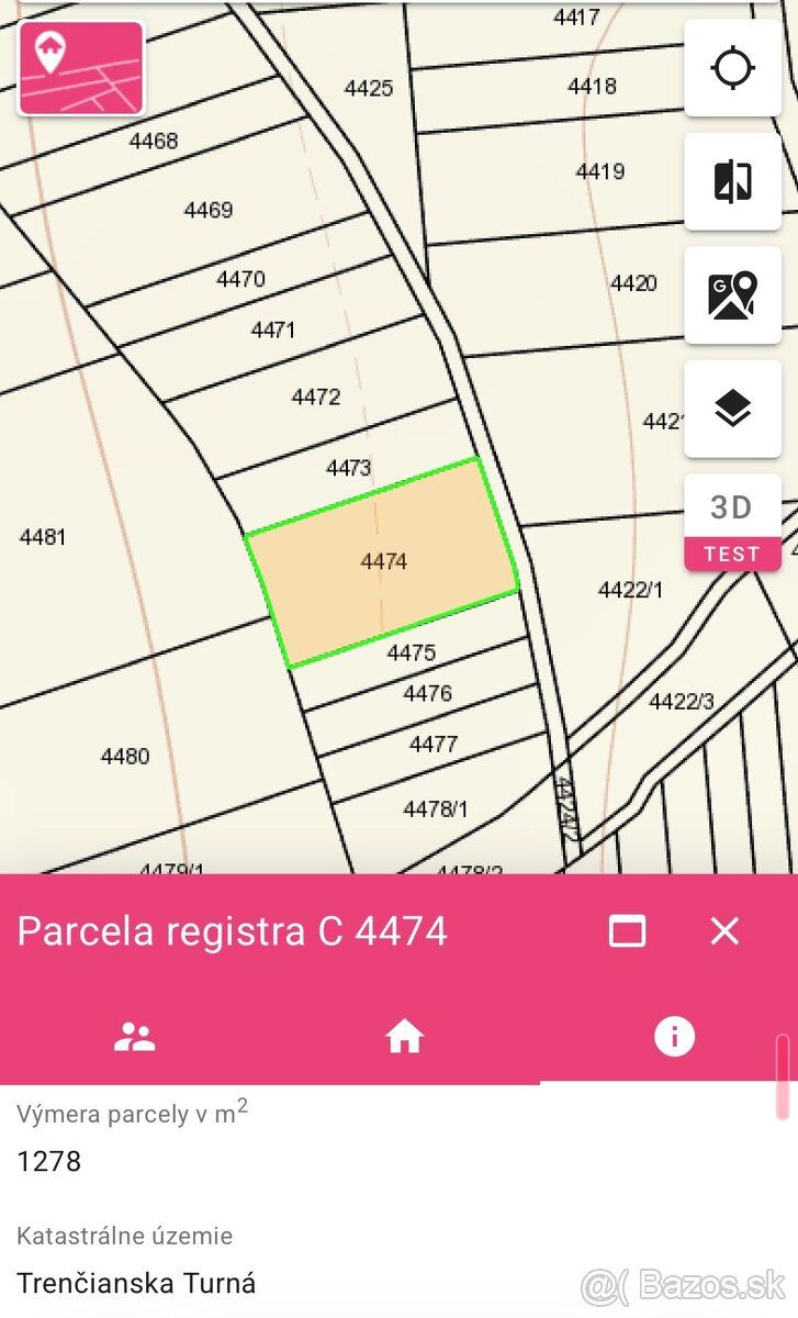 Predám investičný pozemok . Cena za m2 je 2,70€