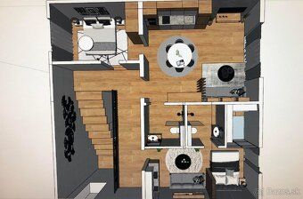 Ponúkam do prenájmu veľký rodinný dom 164 m2 so zariadením (