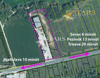 Dám do prenájmu murovanú halu o výmere 1 000 m2 a pozemok na