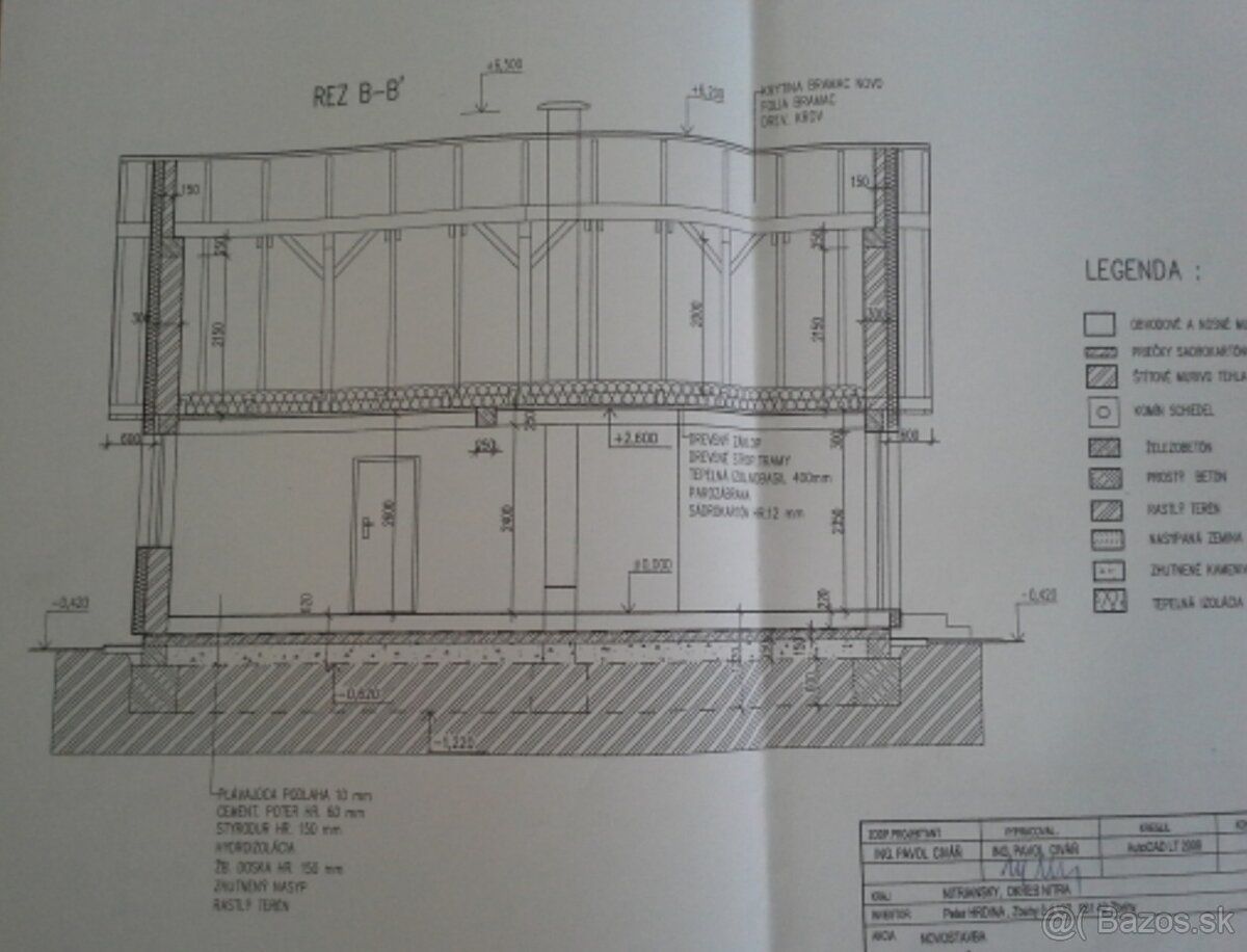 Pedam rozostavany bungalov 9x10m nizkoenergeticky ,stavebne 