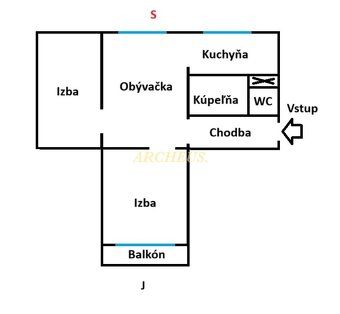 Ponúkame na predaj krásny 3-izbový byt o výmere 65 m², nachá