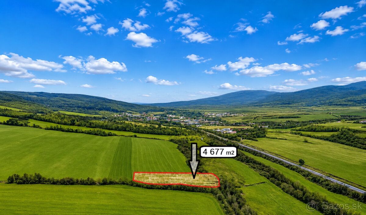 Na predaj ponúkame rohovú parcelu pri obci Heľpa (okres Brez