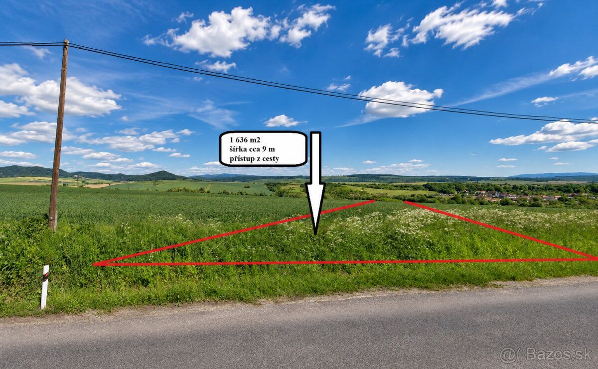 Ponúkame na predaj kvalitnú ornú pôdu s výmerou 6 338 m², kt