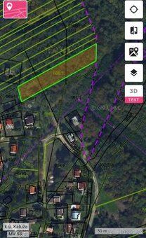 Predam 2 pozemky v Kaluzi, chatova oblast, 1471 a 985m2