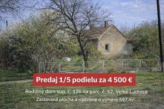 Ponúkam na predaj nehnuteľnosť evidovanú na liste vlastníctv