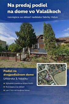 Ponúkam na predaj spoluvlastnícky podiel na dome a pozemku o