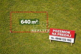 Stavebný pozemok 640 m2 – Veľké Bedzany, ideálny pre rodinný