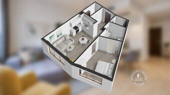 360° VIRTUÁLNU PREHLIADKU NÁJDETE NA:
POPIS BYTU: Realitná k
