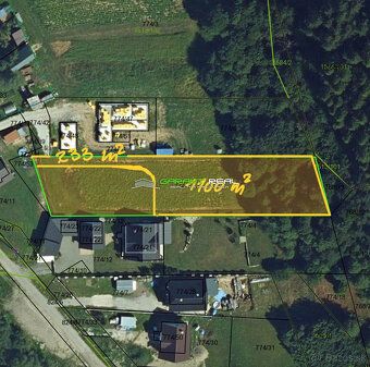 Ponúkame na predaj stavebný pozemok o výmere 1175 m2, obec Č