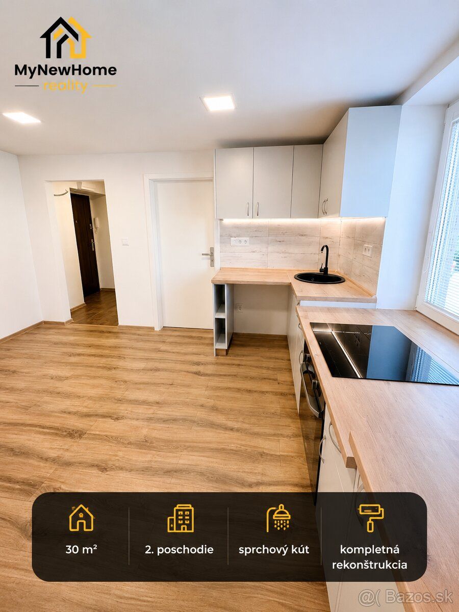 🏡 KOMPLETNE ZREKONŠTRUOVANÝ 1-IZBOVÝ BYT – HANDLOVÁ, UL. 29.