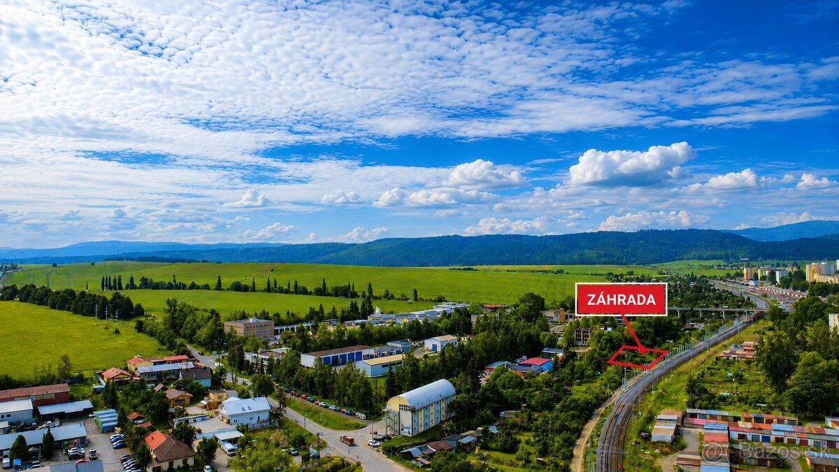 Záhrada s možnosťou výstavby priamo v meste Poprad
Na predaj