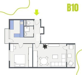 Spacious 2-bedroom apartment after renovation in quiet brick building with private parking and…