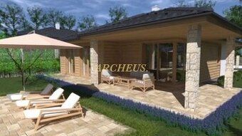 We offer for sale a rough construction of a family house on land in 