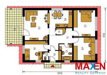We offer for sale a rough construction of a family house on land in 
