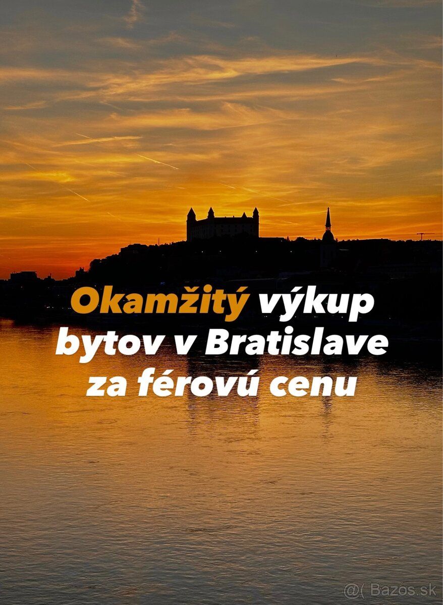 Я зацікавлений у купівлі квартири в Братиславі або іншому окружному місті.