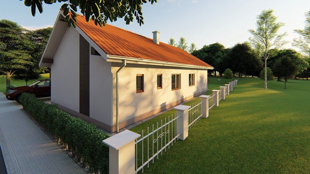 Ponúkame Vám na predaj projekt bungalovu rodinného domu. Dis