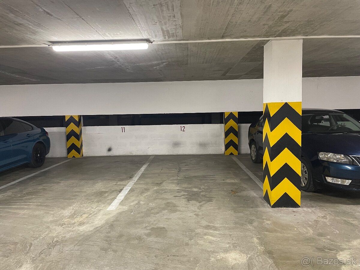 Ponúkam na prenájom garážové státie na 2. podzemnom podlaží 