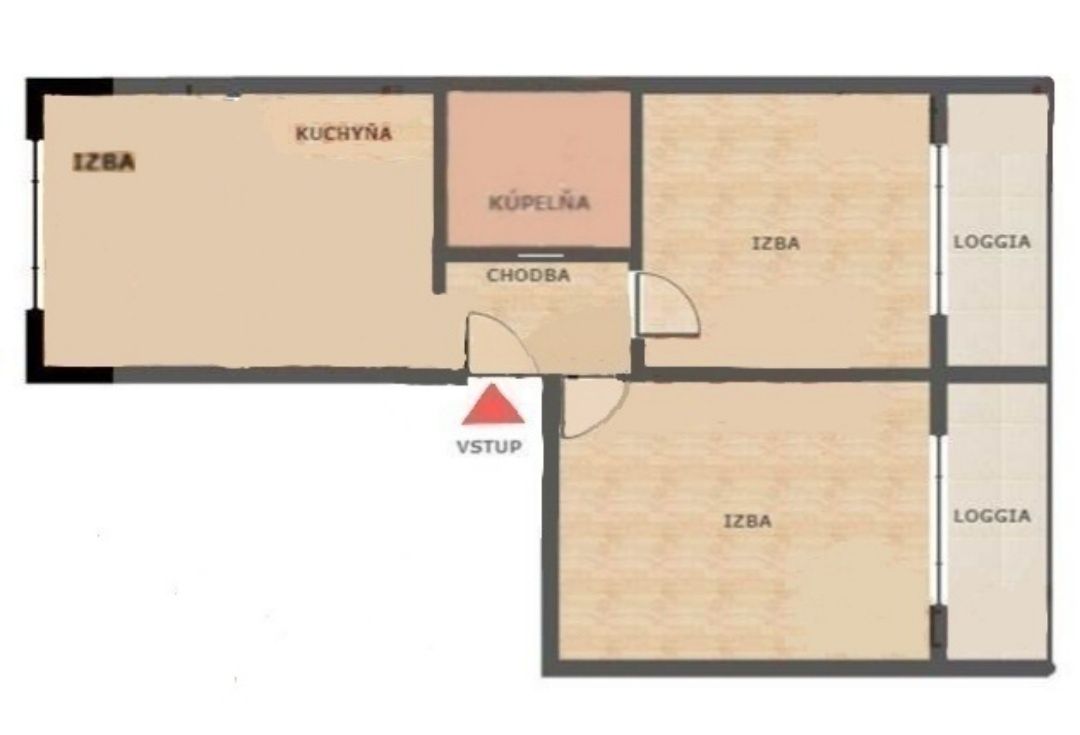 Predám 2 a pol izbový byt v centre mesta Malacky, 68 m2, z t
