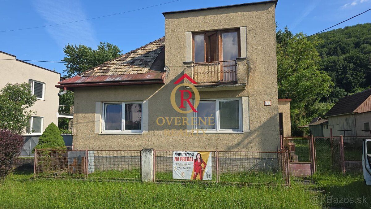 OVERENÉ REALITY - exkluzívne ponúka na predaj rodinný dom na